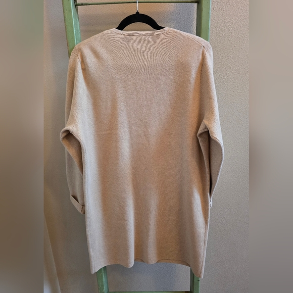 NWT J. Crew Long Giselle Sweater/Blazer, Gold Buttons, Sz M - Picture 4 of 10